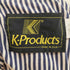 ケープロダクツ K-PRODUCTS MADE IN USA 裏地ストライプ ロゴ刺繍ジップジャケット メンズ JPN:XL