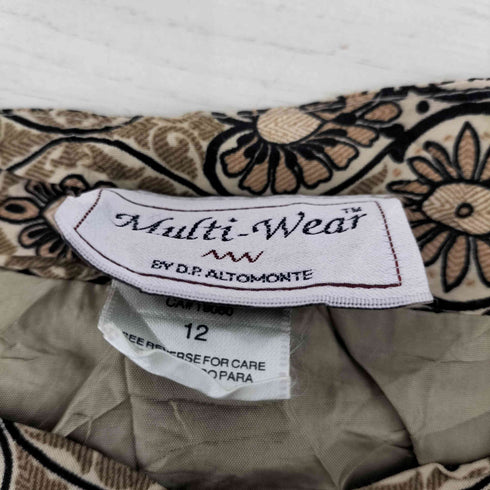 MULTI-WEAR MADE IN CANADA 総柄レーヨンベスト レディース 12