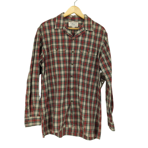 ポロバイラルフローレン Polo by RALPH LAUREN 90S チェック柄コットンオープンカラーシャツ メンズ import:M