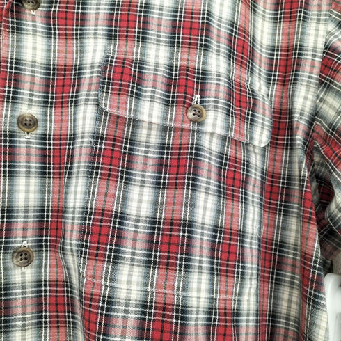 ポロバイラルフローレン Polo by RALPH LAUREN 90S チェック柄コットンオープンカラーシャツ メンズ import:M