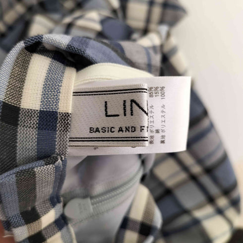 LINDY コットンポリ チェックロングスカート レディース 11