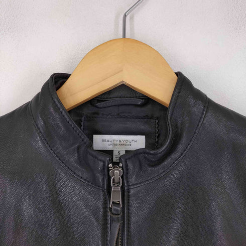 ビューティーアンドユースユナイテッドアローズ BEAUTY & YOUTH UNITED ARROWS ゴートレザー シングル ライダース メンズ JPN:S