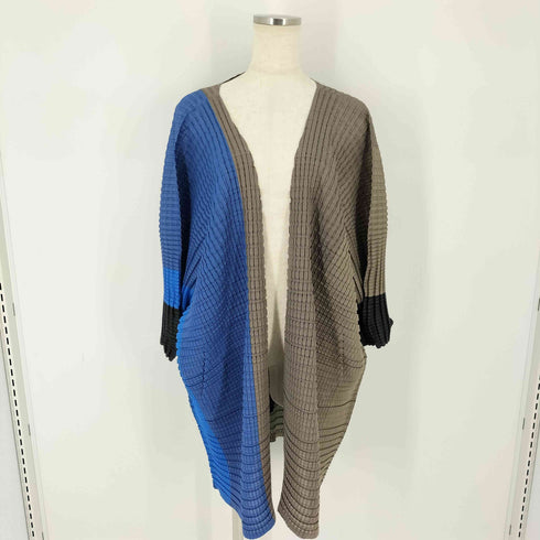 イッセイミヤケ ISSEY MIYAKE IKKO TANAKA 17SS プリーツボレロ プリーツコート 立体 フェイス 顔 グラフィック 田中一光 レディース JPN:3