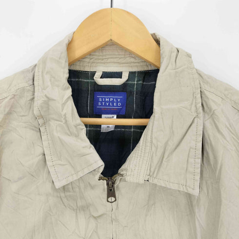 SIMPLY STYLED 裏地チェック 中綿ジップジャケット メンズ JPN:XXL