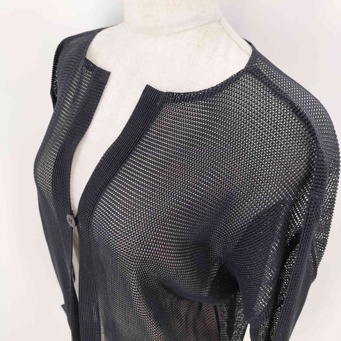 プリーツプリーズイッセイミヤケ PLEATS PLEASE ISSEY MIYAKE プリーツメッシュカーディガン 1ボタン ボレロ レディース JPN:3