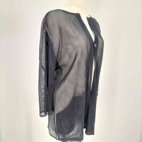 プリーツプリーズイッセイミヤケ PLEATS PLEASE ISSEY MIYAKE プリーツメッシュカーディガン 1ボタン ボレロ レディース JPN:3