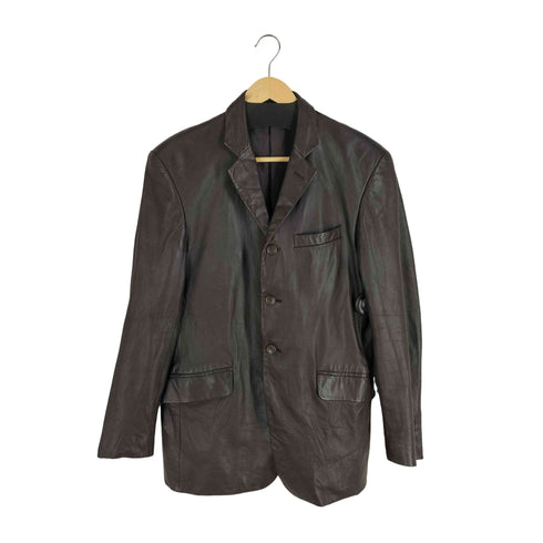 ヨウジヤマモトダーバン アール Yohji Yamamoto DURBAN A.A.R 羊革 ラムレザー 3B レザー テーラードジャケット メンズ JPN:M