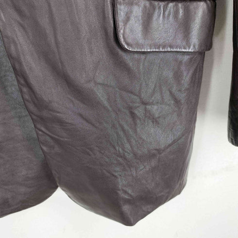 ヨウジヤマモトダーバン アール Yohji Yamamoto DURBAN A.A.R 羊革 ラムレザー 3B レザー テーラードジャケット メンズ JPN:M