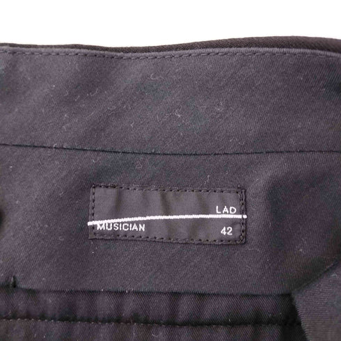 ラッドミュージシャン LAD MUSICIAN WOOL GABARDINE 2TUCK WIDE スラックス メンズ 42