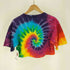 90S Sundog FRIENDSHIP VALLEY DOLPHINS タイダイ染 リメイク クロップド丈 S/S Tシャツ レディース import:S