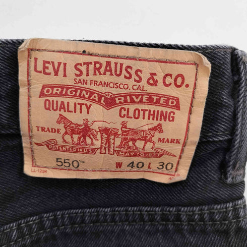リーバイス Levis 550-0260 リラックスドフィット ジーンズ ブラック メンズ 40inch