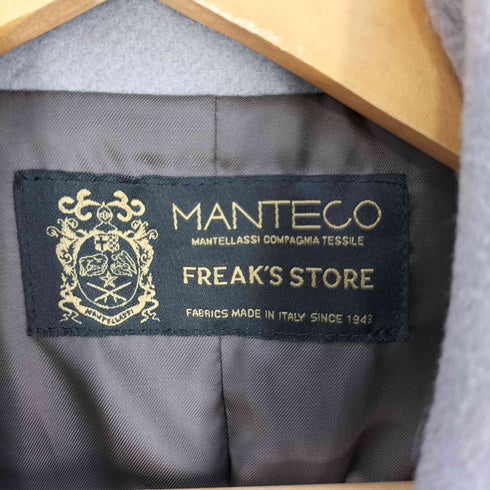 フリークスストア FREAKS STORE MANTECO ベルト付き 比翼 ウールチェスターコート レディース FREE