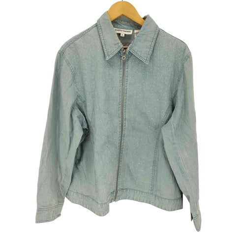 CATHY DANIEIS ビジューデザインジップデニムジャケット レディース JPN:XL