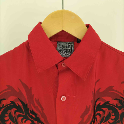 AUTHENTIC SHAOLIN 正宗少林 龍 ドラゴン グラデーション S/S シャツ メンズ import:L