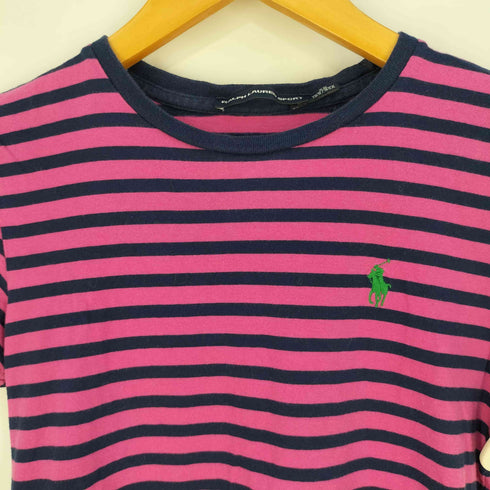 ラルフローレンスポーツ RALPH LAUREN SPORT ポニー刺繍 半袖ボーダーTシャツ レディース JPN:XS