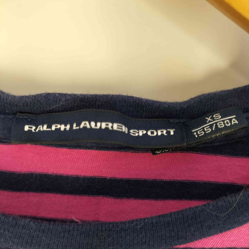 ラルフローレンスポーツ RALPH LAUREN SPORT ポニー刺繍 半袖ボーダーTシャツ レディース JPN:XS