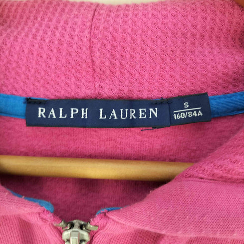 ラルフローレン RALPH LAUREN ビッグポニー刺繍 裏起毛 フード裏サーマル フルジップ スウェットパーカー レディース JPN:S