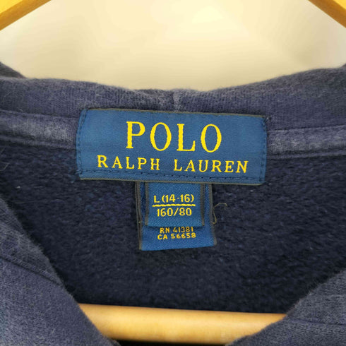 ポロラルフローレン POLO RALPH LAUREN ポニー刺繍 フルジップスウェットパーカー レディース L(14-16)