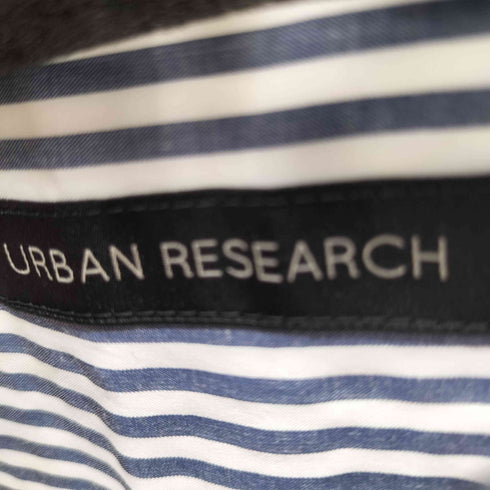 アーバンリサーチ URBAN RESEARCH バンドカラーストライプシャツ オーバーサイズ レディース FREE