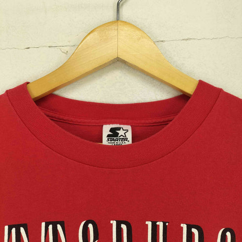 スターター STARTER 90S 1998コピーライト チームロゴ両面プリント半袖Tシャツ メンズ JPN:L