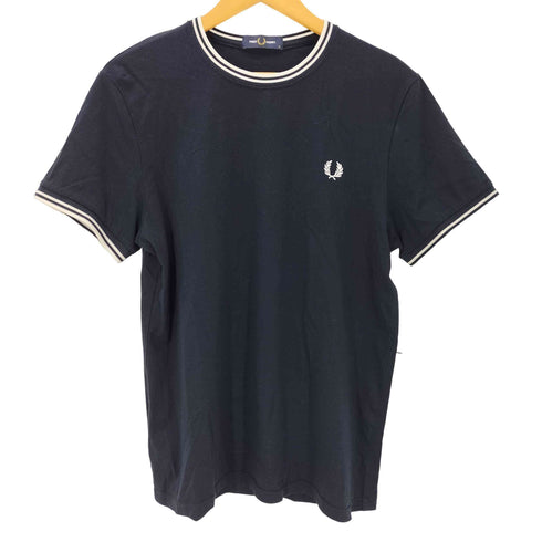 フレッドペリー FRED PERRY ロゴ刺繍 半袖リンガーTシャツ メンズ JPN:M