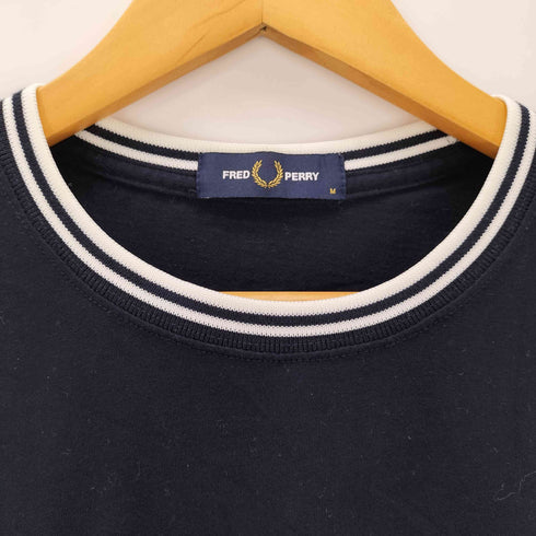 フレッドペリー FRED PERRY ロゴ刺繍 半袖リンガーTシャツ メンズ JPN:M