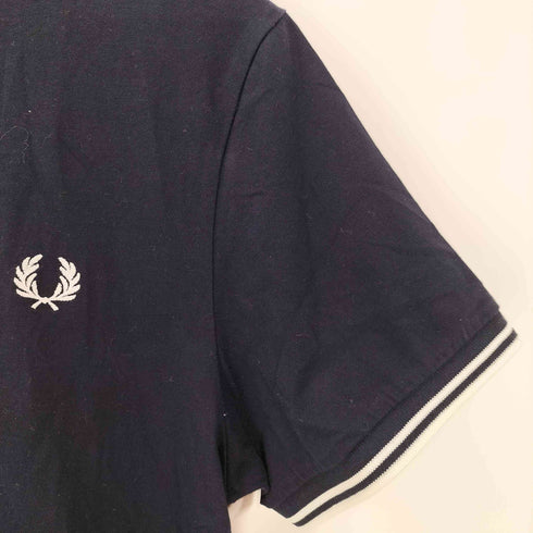 フレッドペリー FRED PERRY ロゴ刺繍 半袖リンガーTシャツ メンズ JPN:M