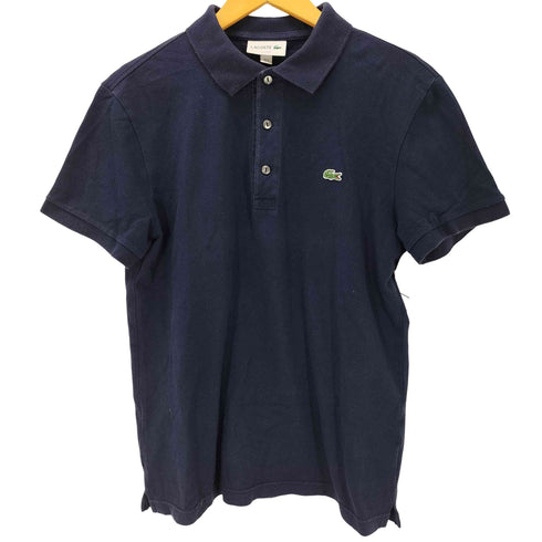 ラコステ LACOSTE SLIM FIT ロゴワッペン 半袖ポロシャツ メンズ import:M