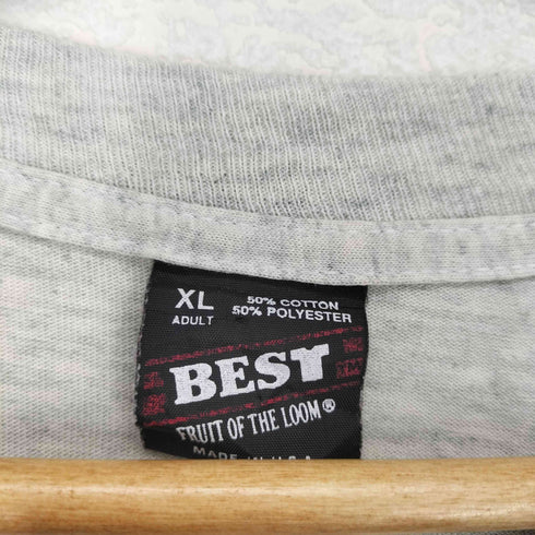 フルーツオブザルーム FRUIT OF THE LOOM PROPERTY OF JESUS CHRIST カレッジロゴプリントTシャツ メンズ JPN:XL