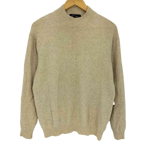 カシミヤウール モックネック ニット メンズ LL