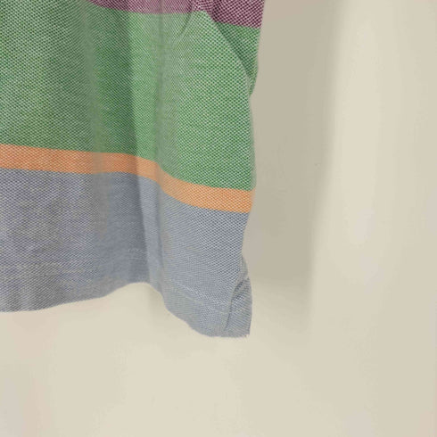 ティンバーランド Timberland REGULAR FIT ロゴ刺繍 マルチボーダー ポロシャツ メンズ JPN:XL