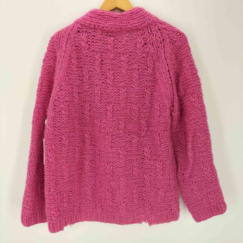 サックスフィフスアベニュー SAKS FIFTH AVENUE 40-60S イタリア製 ハンドメイド Ernst Engel Vネック ウールニット メンズ
