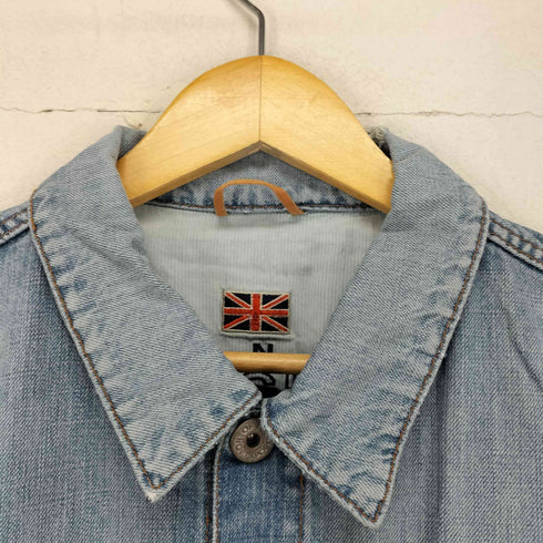 ユニオンジャック刺繍デニムジャケット メンズ xxl