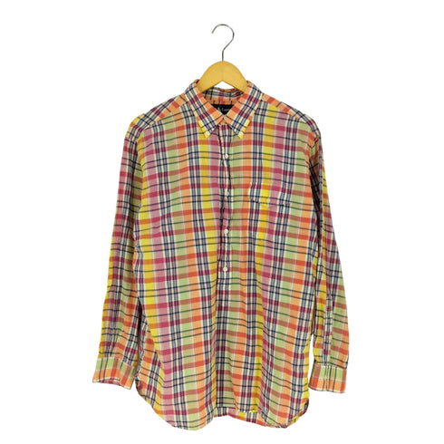 ラルフローレン RALPH LAUREN ノーポニー ボタンダウンプルオーバーチェックシャツ メンズ import:L