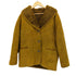 DIBI DONNA SHEARLING イタリア製 クロスステッチ スウェード ムートン コート レディース EUR:40