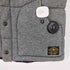 ポロバイラルフローレン Polo by RALPH LAUREN 裏地チェック レザー切替 ダブルジップ 中綿ニットベスト メンズ import:M