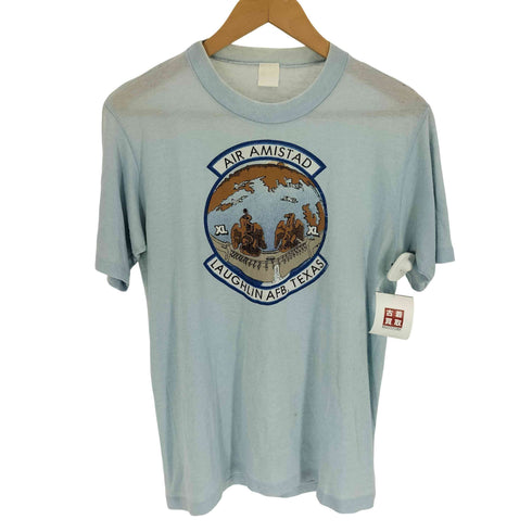 AIR AMISTAD LAUGHLIN AFB TEXAS プリント Tシャツ シングルステッチ メンズ