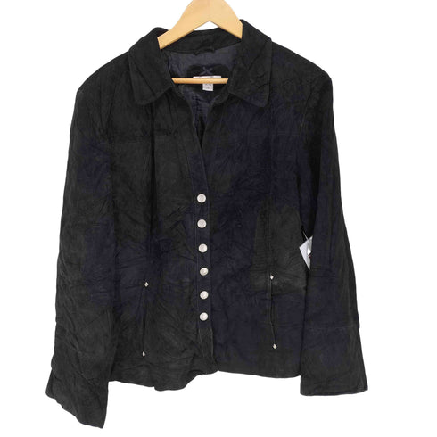 ドレスバーン DRESSBARN レザーキルティングデザインジャケット レディース 14/16