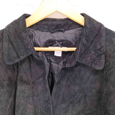 ドレスバーン DRESSBARN レザーキルティングデザインジャケット レディース 14/16