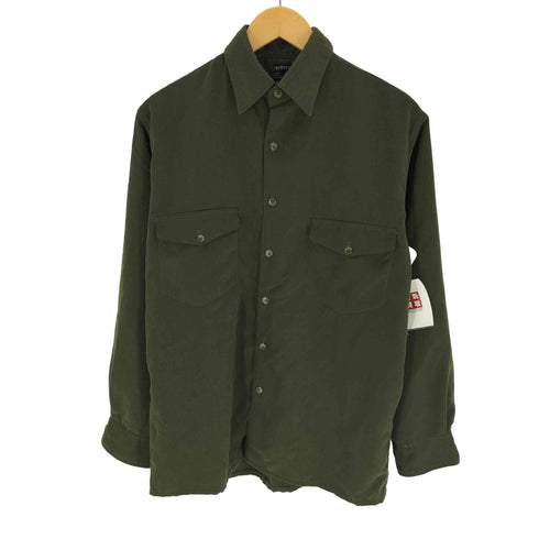 ジョージズ GEORGE SUEDED フェイクスウェード ボックスシルエット レギュラーカラーシャツ メンズ import:S