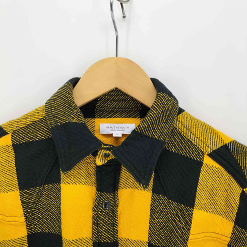 ビューティーアンドユースユナイテッドアローズ BEAUTY & YOUTH UNITED ARROWS ブロックチェックウエスタンシャツ メンズ JPN:S