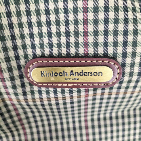 キンロックバイキンロックアンダーソン KINLOCH ANDERSON ガンクラブチェックボストンバッグ メンズ