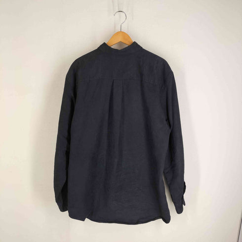 ナイツブリッジ KNIGHTSBRIDGE OLD フェイクスエード フラップポケット レギュラーカラー 長袖シャツ メンズ import:L