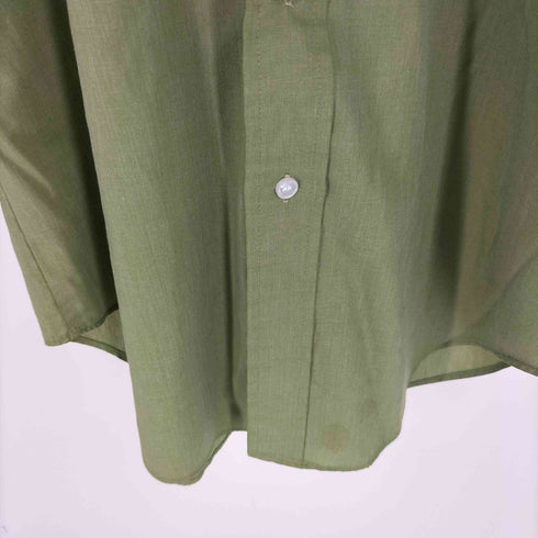 アロー ARROW 70S USA製 CUM LAUDE DECTON 襟芯 ラウンドカット S/S シャツ メンズ