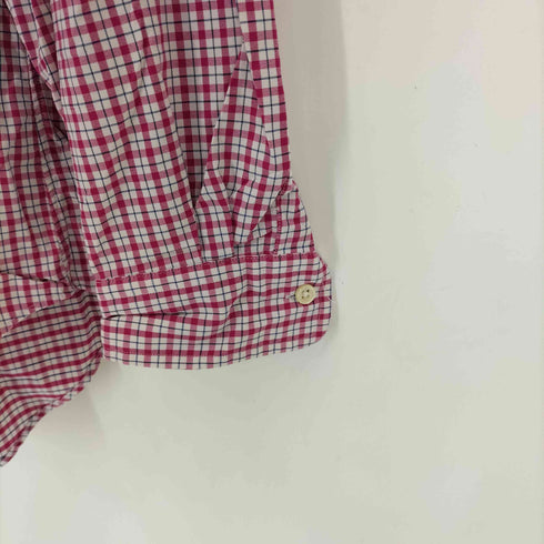 ラルフローレン RALPH LAUREN スモールポニー刺繍ギンガムチェックナイロンウレタンシャツ メンズ import:M
