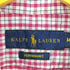 ラルフローレン RALPH LAUREN スモールポニー刺繍ギンガムチェックナイロンウレタンシャツ メンズ import:M
