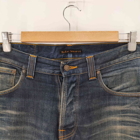 ヌーディージーンズ Nudie Jeans REGULAR ALF HARD WORN レギュラーアルフ オーガニックデニムパンツ ボタンフライ メンズ 32/32
