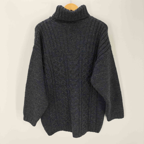 Inis Crafts アイルランド製フィッシャーマンハイネックニット メンズ JPN:M
