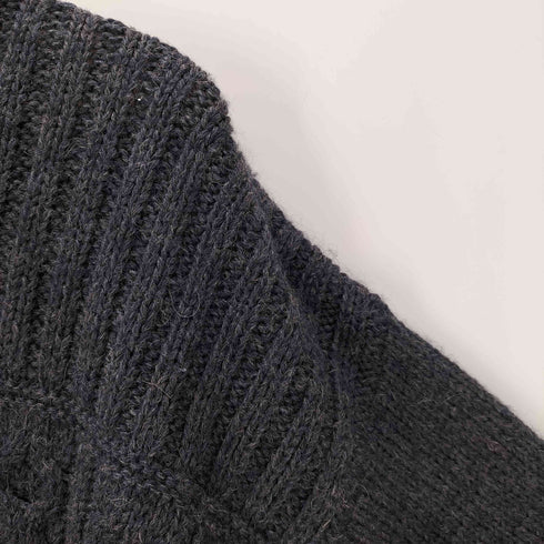 Inis Crafts アイルランド製フィッシャーマンハイネックニット メンズ JPN:M