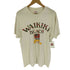 90S Hanes HEAVYWEIGHT 50/50 ボディ USA製 WAIKIKI BEACH ヤシの木 プリント Tシャツ シングルステッチ メンズ import:L